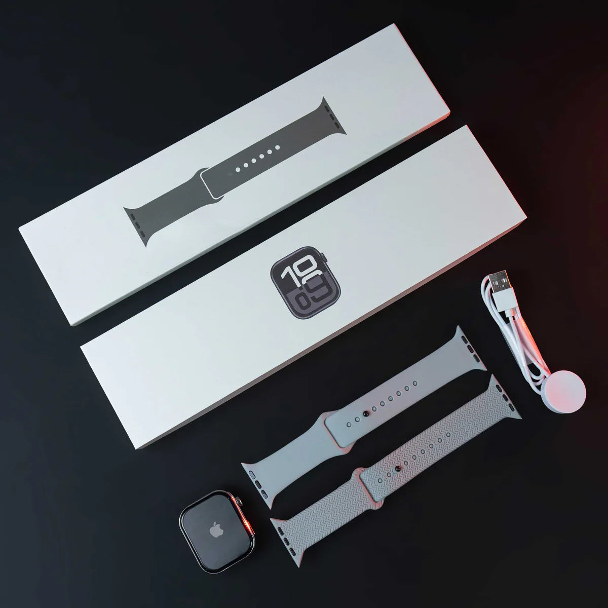 Apple Logo Watch Series 11 | 1:1 Packaging | Luxury Silver Alloy Edition 🔥🔥