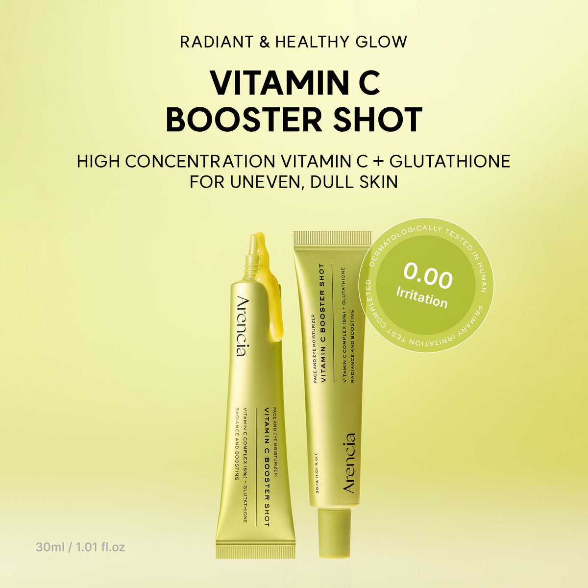 🍊 Vitamin C Brightening Booster Shot ✨ For Brighter, Smoother & Hydrated-Looking Skin 💧