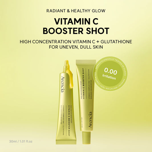 🍊 Vitamin C Brightening Booster Shot ✨ For Brighter, Smoother & Hydrated-Looking Skin 💧