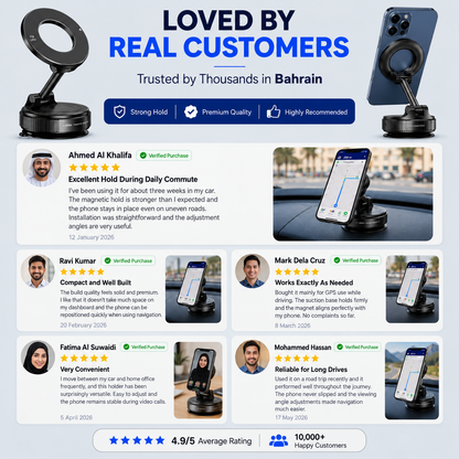 360° Strong Magnetic Phone Holder - All Mobiles Supported ✅