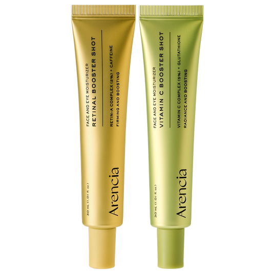 Vitamin C+Retinal Booster Shot Day & Night Brightening Pore Minimizing Moisturizing Fades Dark Spots