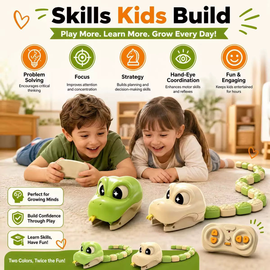 Remote Control Magnetic Snake Game 16 Beans Eating