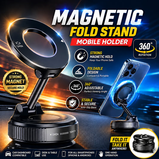 360° Strong Magnetic Phone Holder - All Mobiles Supported ✅