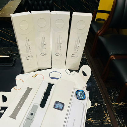 Apple Logo Watch Series 11 | 1:1 Packaging | Luxury Silver Alloy Edition 🔥🔥
